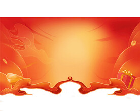 金色和红色背景