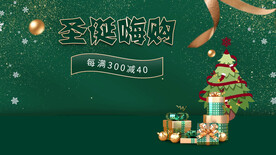 圣诞嗨购电商海报