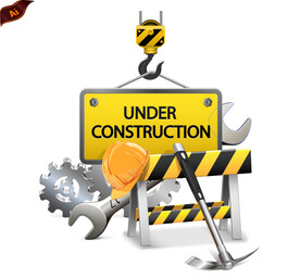 施工标识立体插画