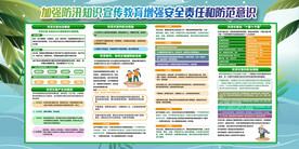 防洪减灾防灾展板