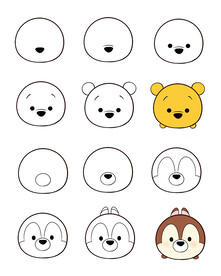 圆形元素 简笔画