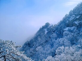 洛阳老君山雪景