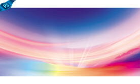 七彩云彩天空背景