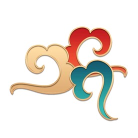 绿色云和红色云