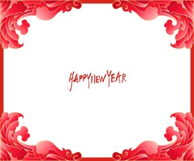 新年橱窗贴