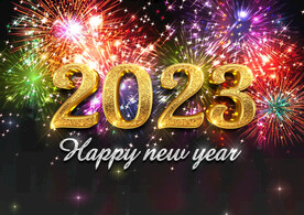 炫酷2023艺术立体字新年海报