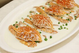 陈酿花雕蛋白蒸蟹