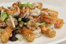 黑松露大虾两食