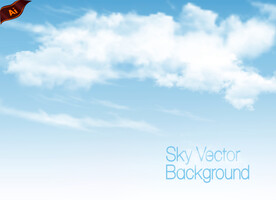 蓝天白云背景