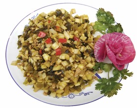 小笋酸菜炒肉沫