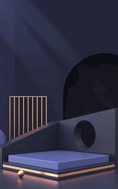 紫色3D产品展示背景