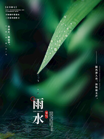 雨水海报