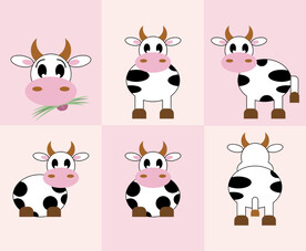 卡通奶牛