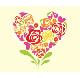 玫瑰花爱心