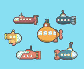 卡通潜水艇