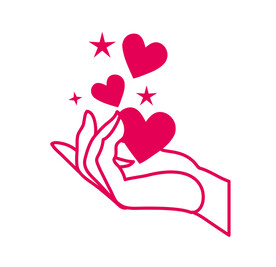 手捧爱心