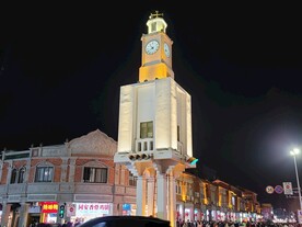 泉州钟楼西街老建筑夜景