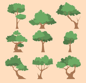 卡通树木素材