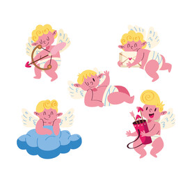 丘比特可爱插画