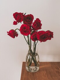 桌台玫瑰花