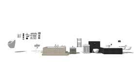 家居卫生间模型