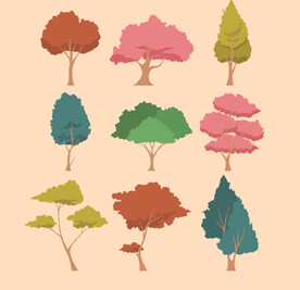 树木矢量素材