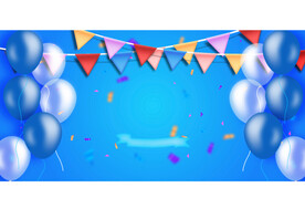生日彩旗背景