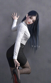 黑丝美女