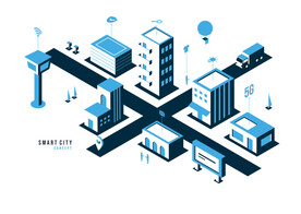 智慧城市插画