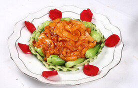 鲍汁灵菇扣蹄筋