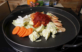 朝鲜铁板炒年糕