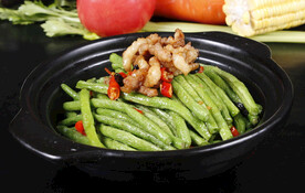 肉末长豆角