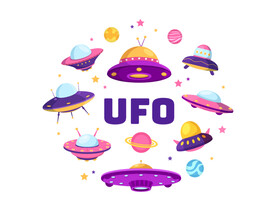 UFO卡通插画