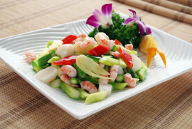 福果芦笋炒海中宝