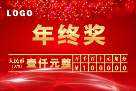 年终奖海报