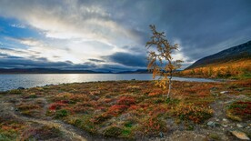 芬兰拉普兰德地区湖光山色