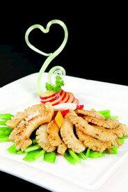 荷芹煎炒墨鱼柳