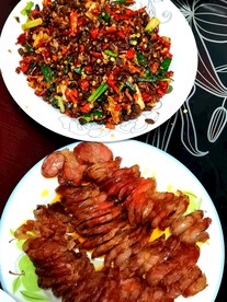 传统美食 香肠