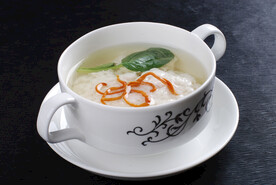 清汤鸡豆花