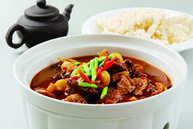 酱香牛尾巴配锅巴