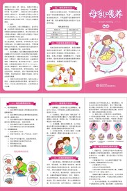 母乳喂养知识 三折页