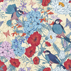 轻奢花卉印花背景