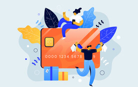 信用卡消费插画