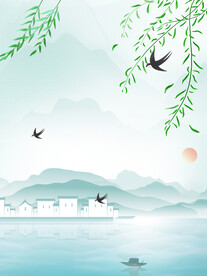 烟雨江南背景