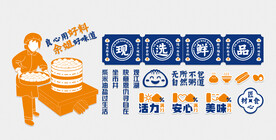 包子铺文化墙