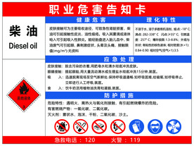 职业危害告知卡柴油
