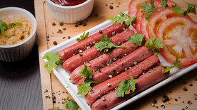 美食BBQ烤肠
