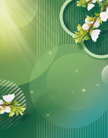 中国风绿色春天背景