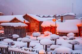 雪乡夜景