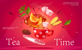 下午茶插画